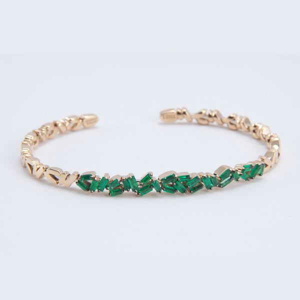 Emerald Criss Cross Cuff