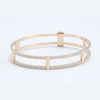 Diamond Locking Cage Bangle