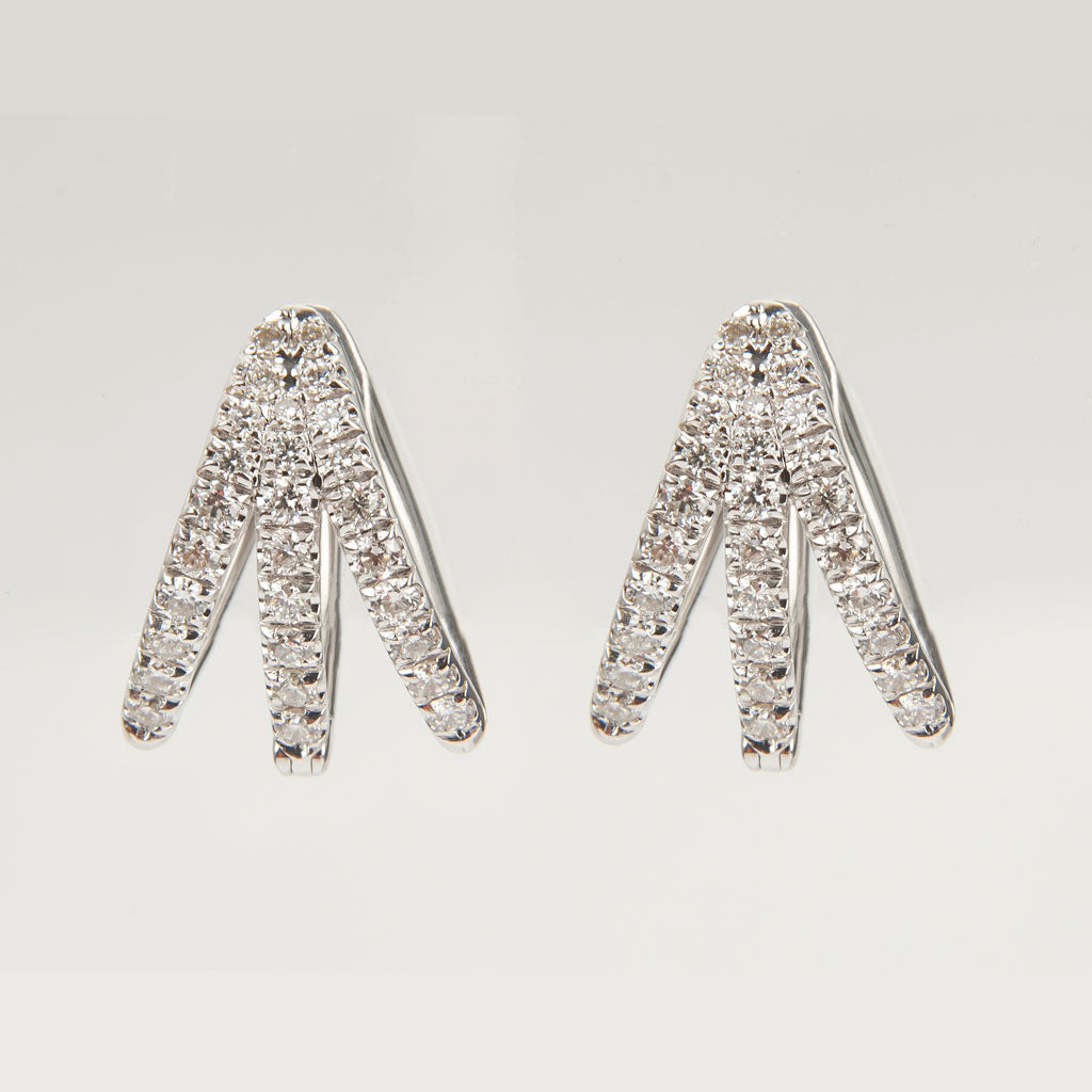 Cris White Gold & Diamond Earrings