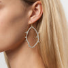 Open Face Diamond Earrings