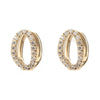 Small Mila Yellow Gold & Diamond Earrings