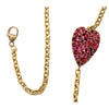 SYLVA & CIE RUBY HEART DOUBLE-WRAP BRACELET