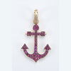 Ruby Anchor Pendant