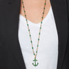 Emerald Anchor Pendant