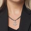 Diamond Anchor Pendant