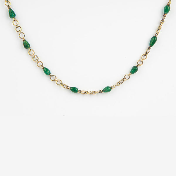 Brazilian Emerald Bead Necklace