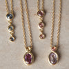 Pink Sapphire and Cognac Diamond Duo Necklace