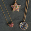 Pink Sapphire Star Pendant and Chain