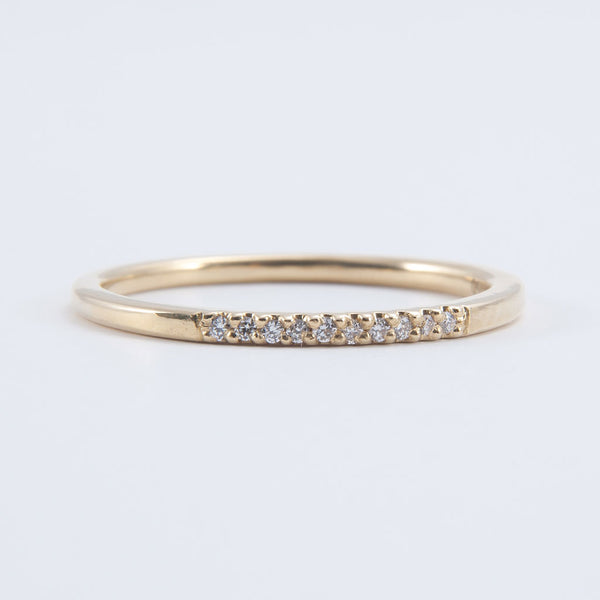 Half Pave Diamond Band