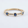 Trinity Pave Sapphire Band