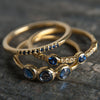 Trinity Rose Cut Sapphire Band